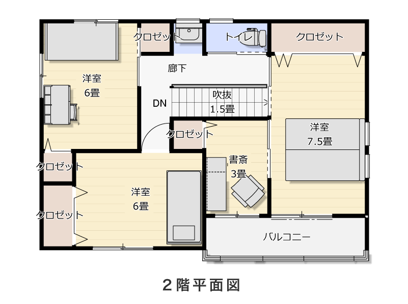 2階平面図
