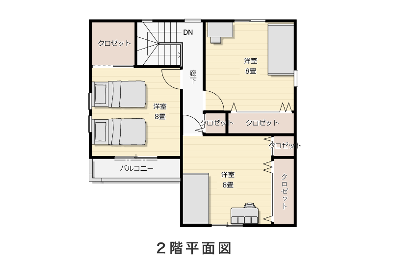 2階平面図