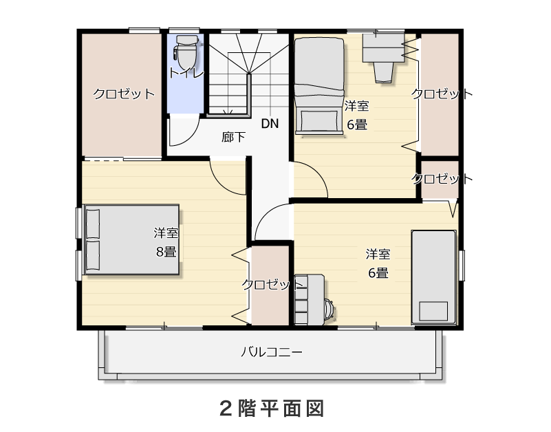 2階平面図