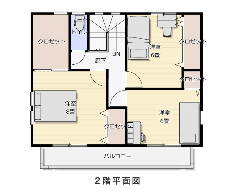 2階平面図