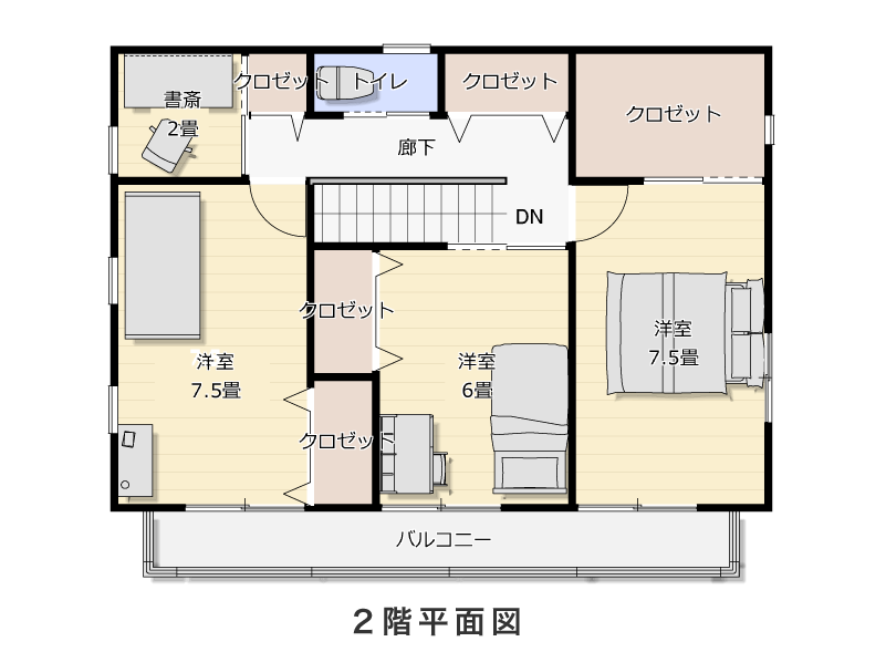 2階平面図