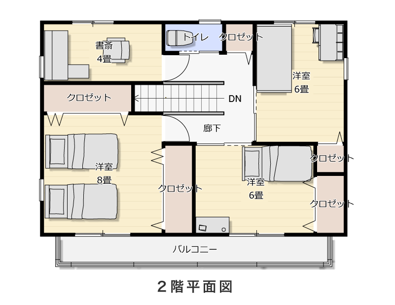 2階平面図
