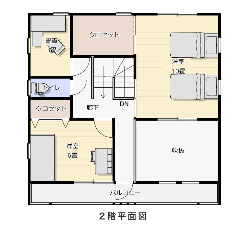 2階平面図