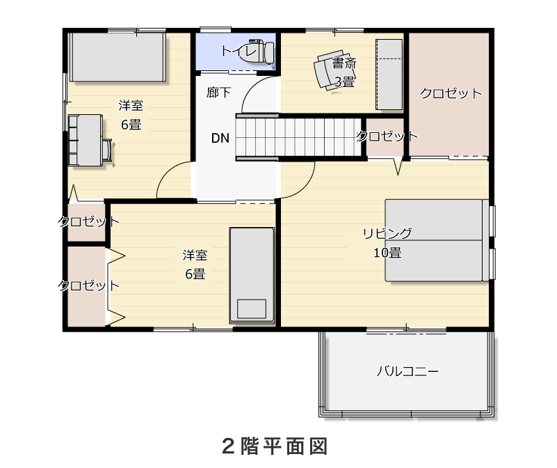 2階平面図