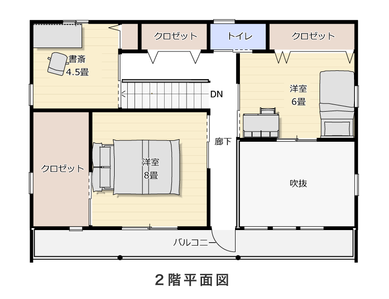 2階平面図