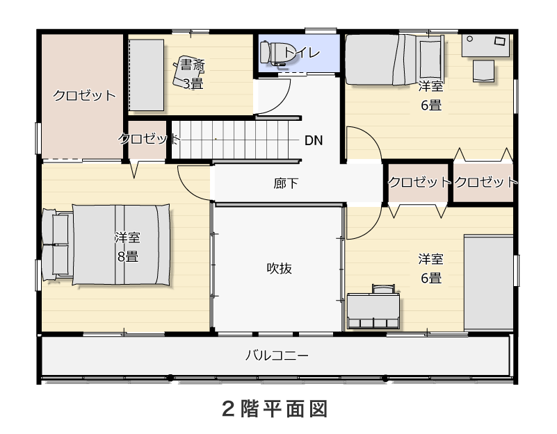 2階平面図