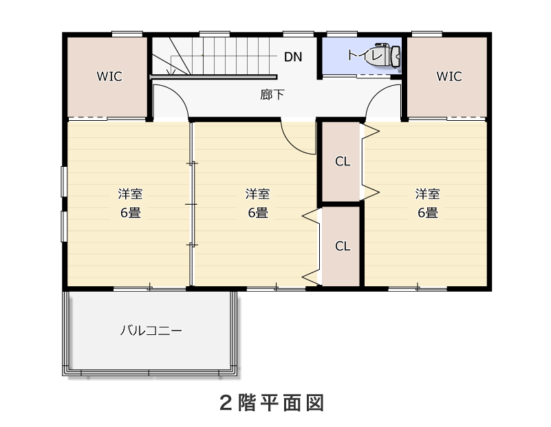 2階平面図