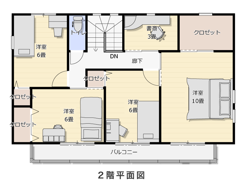 2階平面図