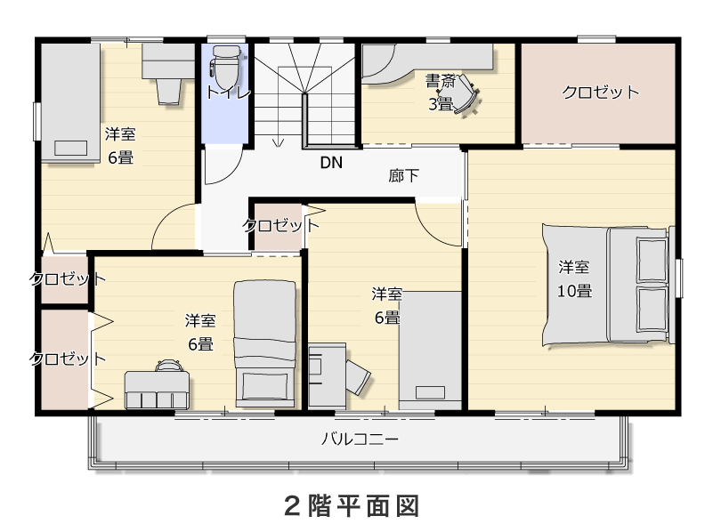 2階平面図