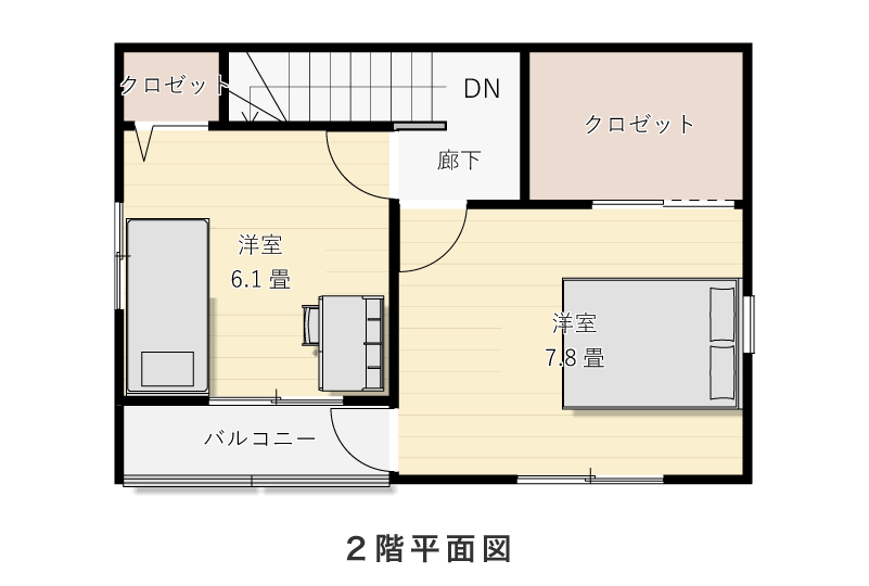 2階平面図