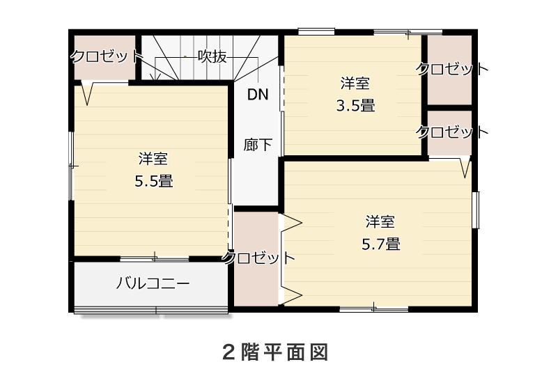 2階平面図
