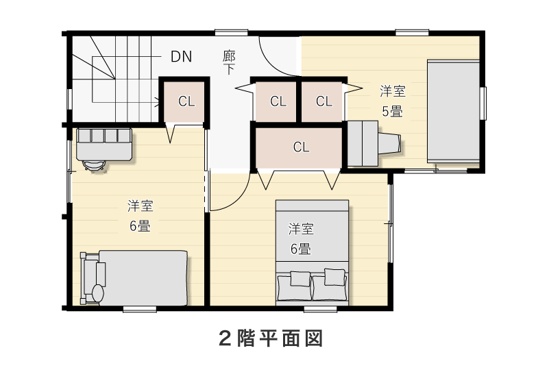 2階平面図