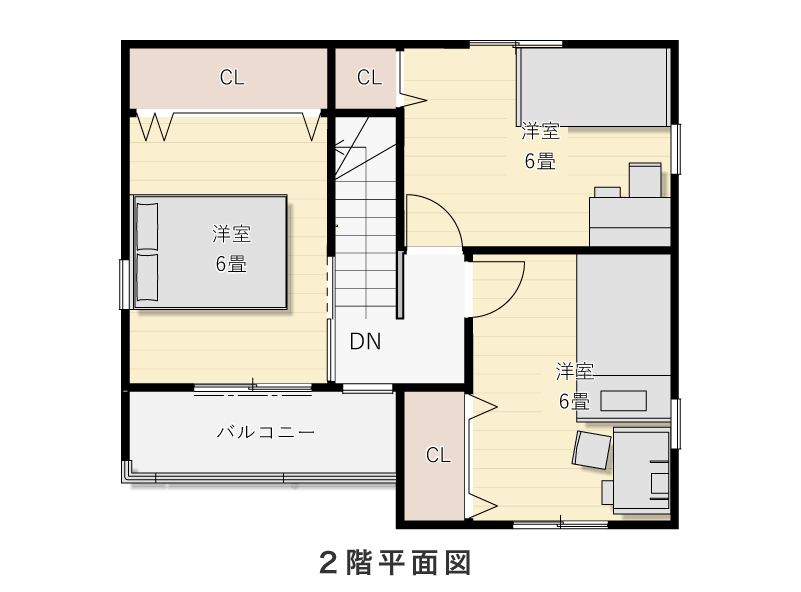 2階平面図