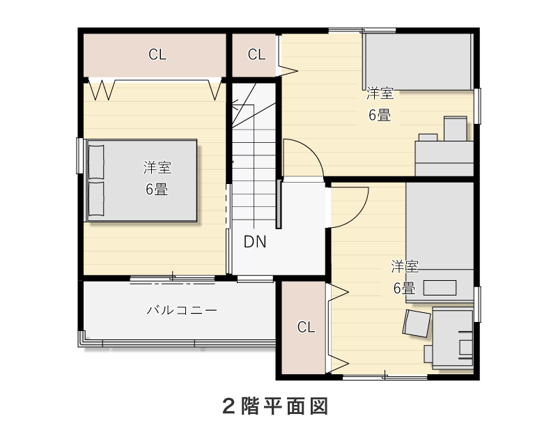 2階平面図