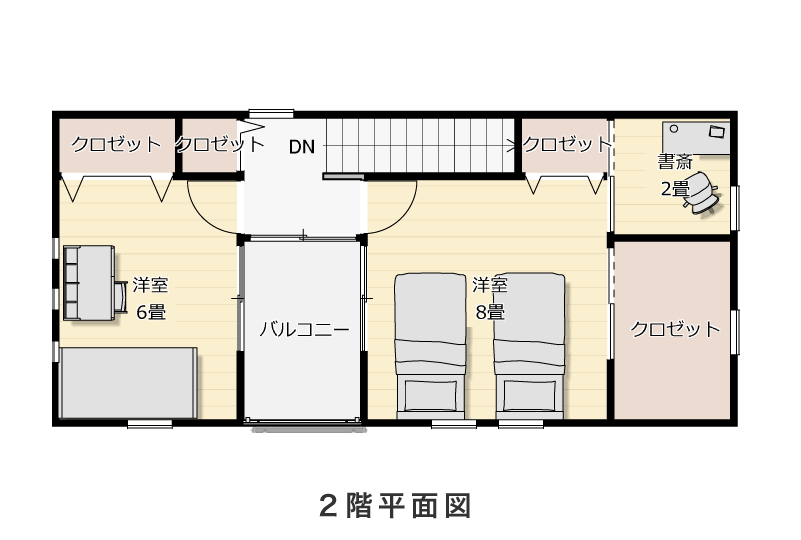 2階平面図