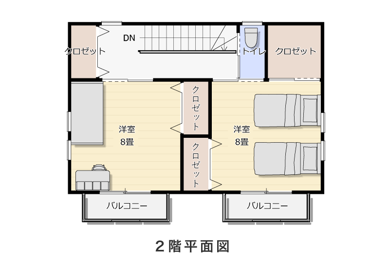 2階平面図