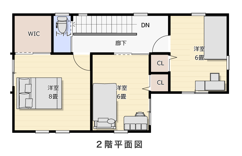 2階平面図