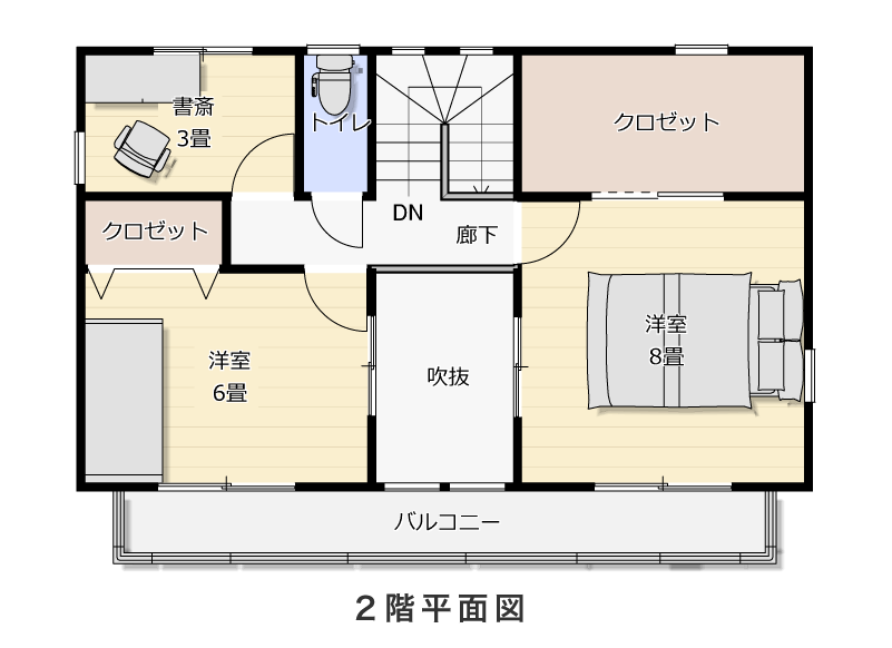 2階平面図