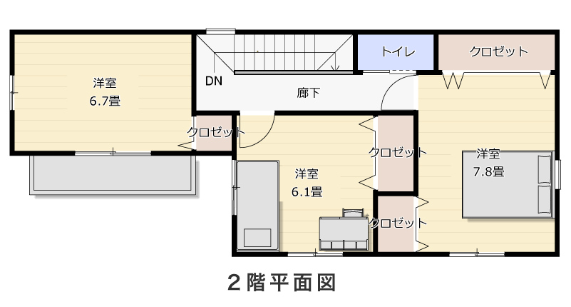 2階平面図