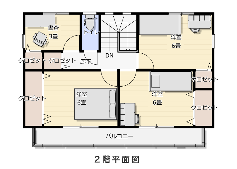 2階平面図