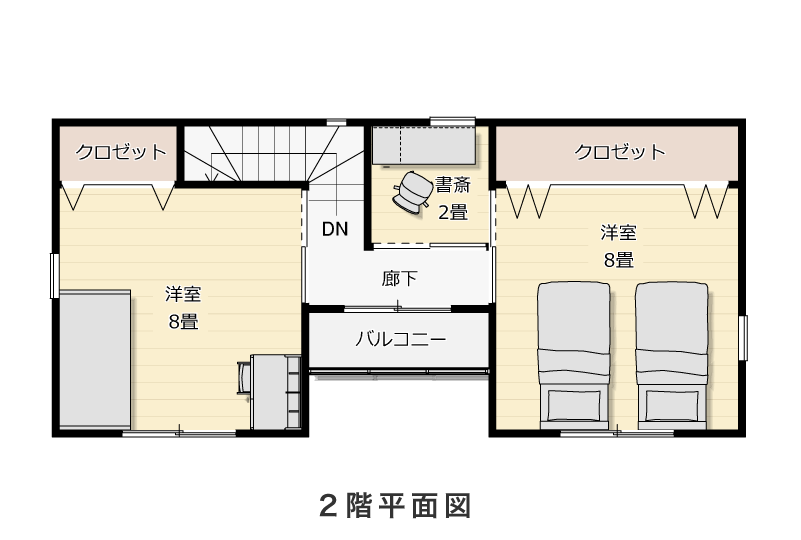 2階平面図
