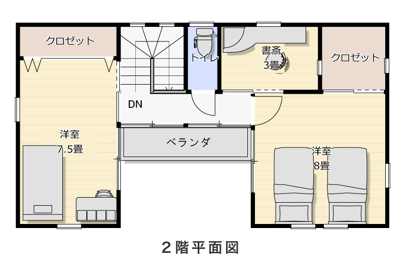 2階平面図