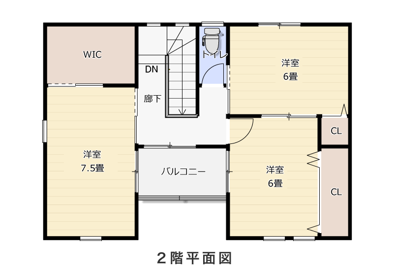 2階平面図